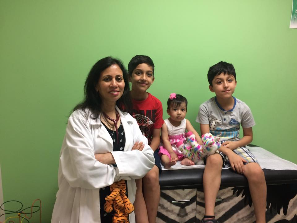 Emergency pediatric care coordination with local hospitals including JFK and St. Peters
